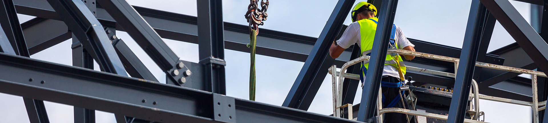 Man doing steel works